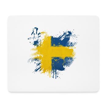 Graffitti Schweden - Mousepad (Querformat) - Weiß - Vorne