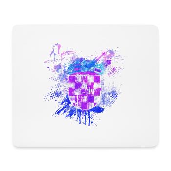 Kroatien Kroatisch Hrvatska Kroatien Kroaten Graffiti - Mousepad (Querformat) - Weiß - Vorne