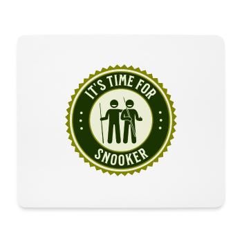 It's Time For Snooker - Mouse Pad (horizontal) - white - Front