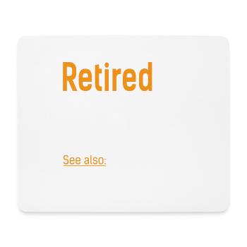 Retired Rente Definition - Mousepad (Querformat) - Weiß - Vorne