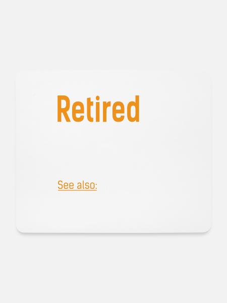 Retired Rente Definition - Mousepad (Querformat) - Weiß
