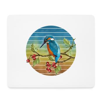 Bunter Vogel - Mousepad (Querformat) - Weiß - Vorne