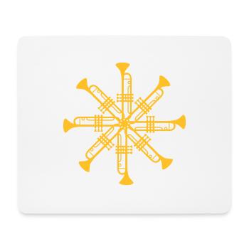 Decorative circle trumpets - Mouse Pad (horizontal) - white - Front