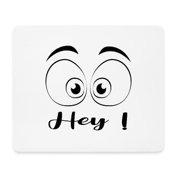 Hey! Augen Blick Comic - Mousepad (Querformat) - Weiß - Vorne