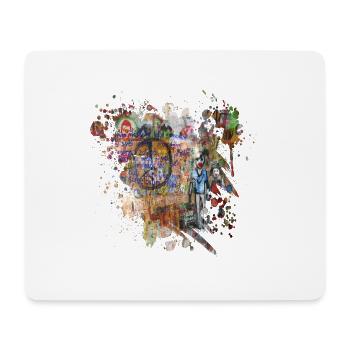 Graffiti-Spray - Mousepad (Querformat) - Weiß - Vorne