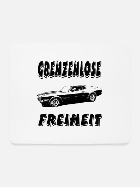 Auto - Mousepad (Querformat) - Weiß