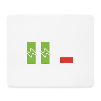 Dad Twins Battery Energy Power - Mouse Pad (horizontal) - white - Front