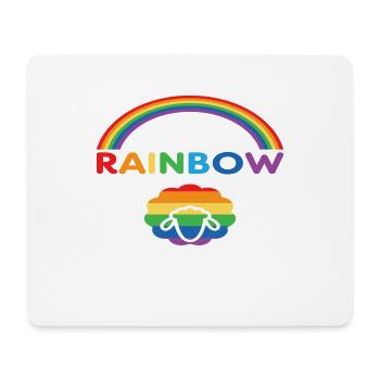 I'm the Rainbow Sheep in the Family - Mouse Pad (horizontal) - white - Front