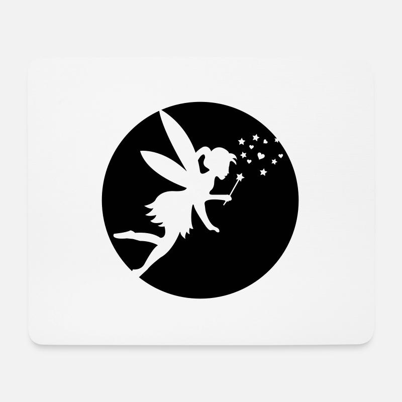 Fee - Mousepad (Querformat) - Weiß