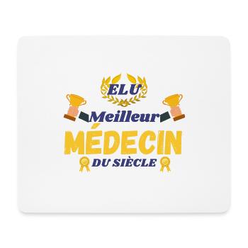 Elu meilleur médecin du siècle - Tapis de souris (format paysage) - blanc - Devant