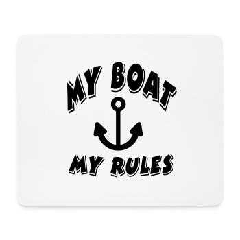 Boot - Mousepad (Querformat) - Weiß - Vorne