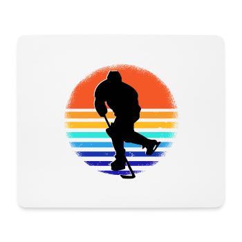 Ice - Hockey - Player - Mousepad (Querformat) - Weiß - Vorne