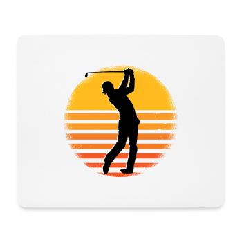 Golfer - Mousepad (Querformat) - Weiß - Vorne