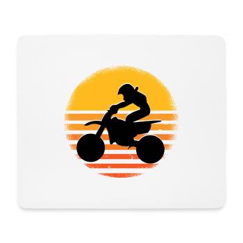 Motorcross - Mousepad (Querformat) - Weiß - Vorne