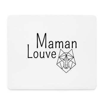 Maman Louve - Tapis de souris (format paysage) - blanc - Devant