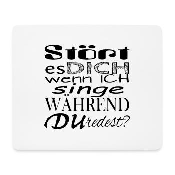 stört es - Mousepad (Querformat) - Weiß - Vorne