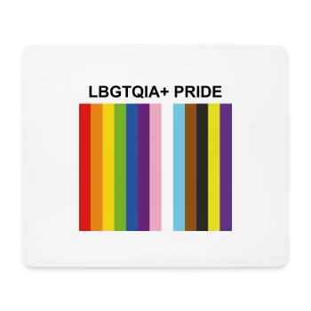 Pride Month LBGTQIA Inklusive Regenbogenflagge - Mousepad (Querformat) - Weiß - Vorne