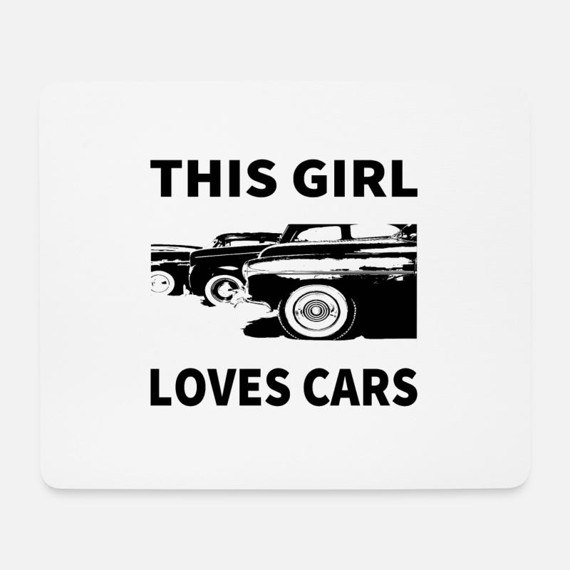 Auto - Mousepad (Querformat) - Weiß
