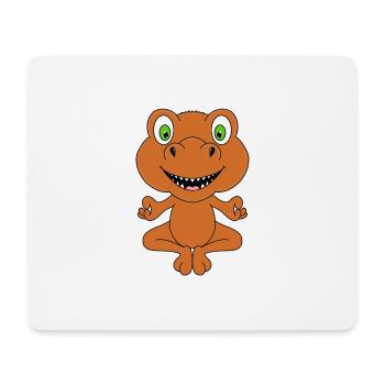 YOGA - PILATES - DINO - DINOSAURIER - FUN - Mousepad (Querformat) - Weiß - Vorne