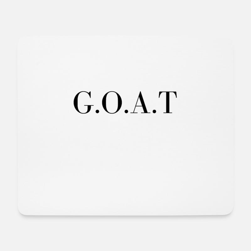 Greatest of all Time - Mousepad (Querformat) - Weiß