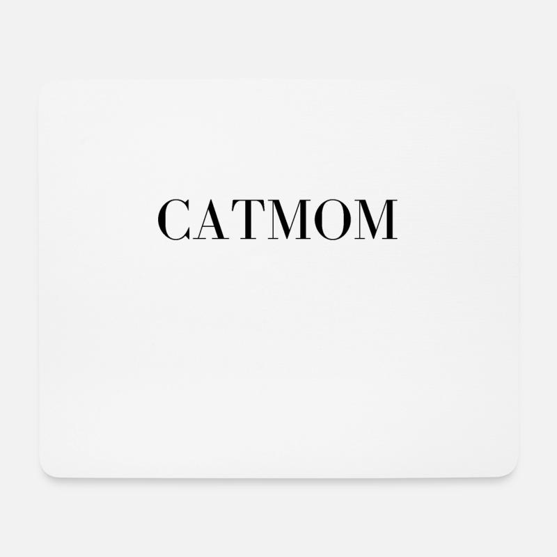 CATMOM - Mousepad (Querformat) - Weiß