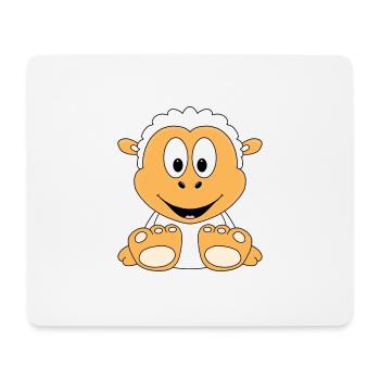 SCHAF - SHEEP - TIER - KIND - BABY - TIERISCH - Mousepad (Querformat) - Weiß - Vorne