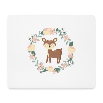 süßes kleines Reh - Mousepad (Querformat) - Weiß - Vorne