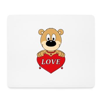 TEDDYBÄR - BÄR - TEDDY - LOVE - LIEBE - KINDER - Mousepad (Querformat) - Weiß - Vorne