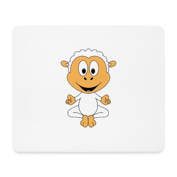 SCHAF - PILATES - YOGA - TIER - TIERISCH - Mousepad (Querformat) - Weiß - Vorne