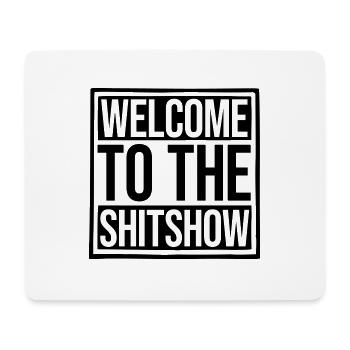 Drôle de dire Shitshow - Tapis de souris (format paysage) - blanc - Devant