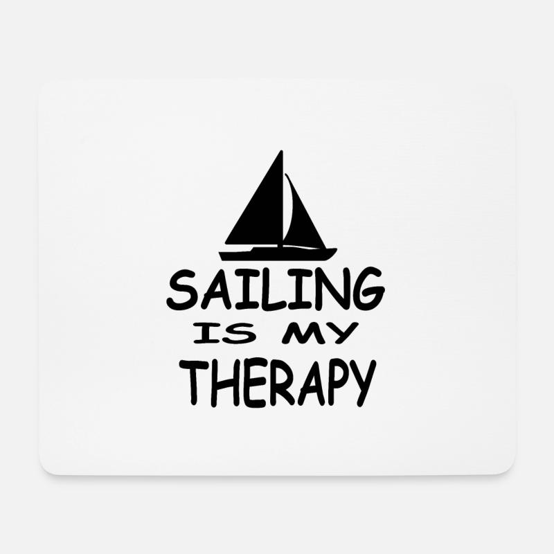 Segeln - Mousepad (Querformat) - Weiß
