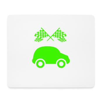 Car - Mouse Pad (horizontal) - white - Front
