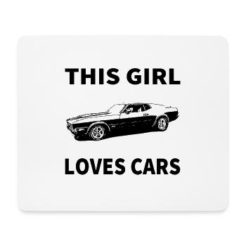 Car - Mouse Pad (horizontal) - white - Front