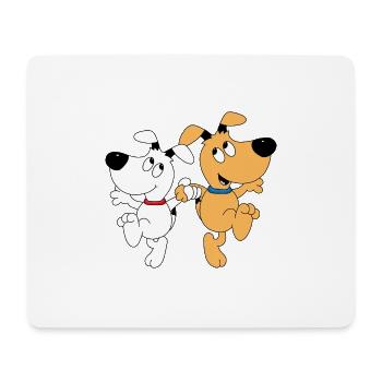 HUNDE - HUND - TANZEN - TÄNZER - TÄNZERIN - LIEBE - Mousepad (Querformat) - Weiß - Vorne