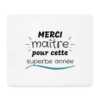 Merci maître pour cette superbe année - Tapis de souris (format paysage) - blanc - Devant