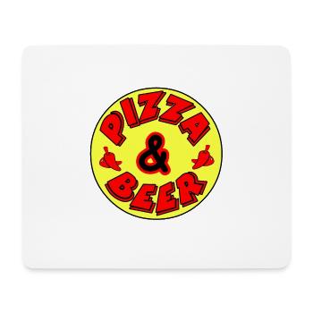 Pizza - Mouse Pad (horizontal) - white - Front