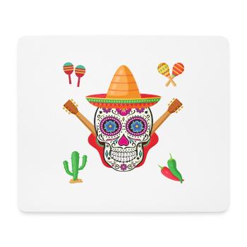 Mandala skull celebrating Spanish holidays - Mouse Pad (horizontal) - white - Front