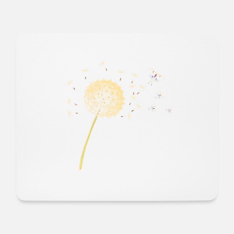 Zeit verfliegt - Mousepad (Querformat) - Weiß