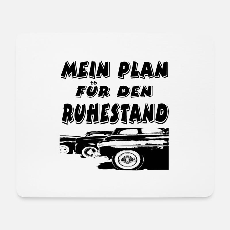 Auto - Mousepad (Querformat) - Weiß