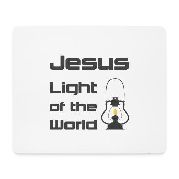 Christian Design Jesus Light of the World - Mouse Pad (horizontal) - white - Front