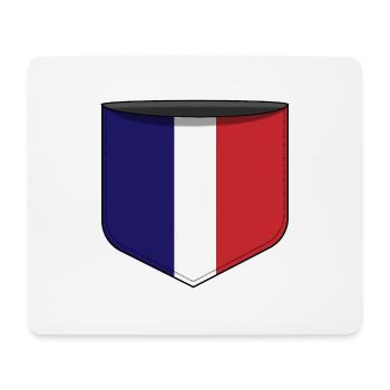 Poche France - Tapis de souris (format paysage) - blanc - Devant