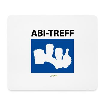 Bier Liga Logo ABI-Treff Jahr Blau 2 - Mousepad (Querformat) - Weiß - Vorne