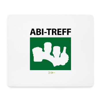 Bier Liga Logo ABI-Treff Jahr Blanko Grün 2 - Mousepad (Querformat) - Weiß - Vorne