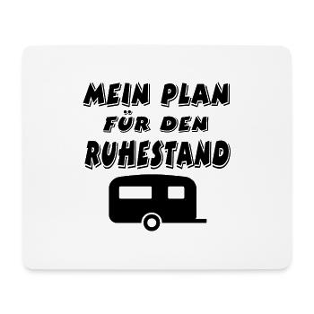 Camping - Mousepad (Querformat) - Weiß - Vorne