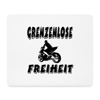 Motorrad - Mousepad (Querformat) - Weiß - Vorne