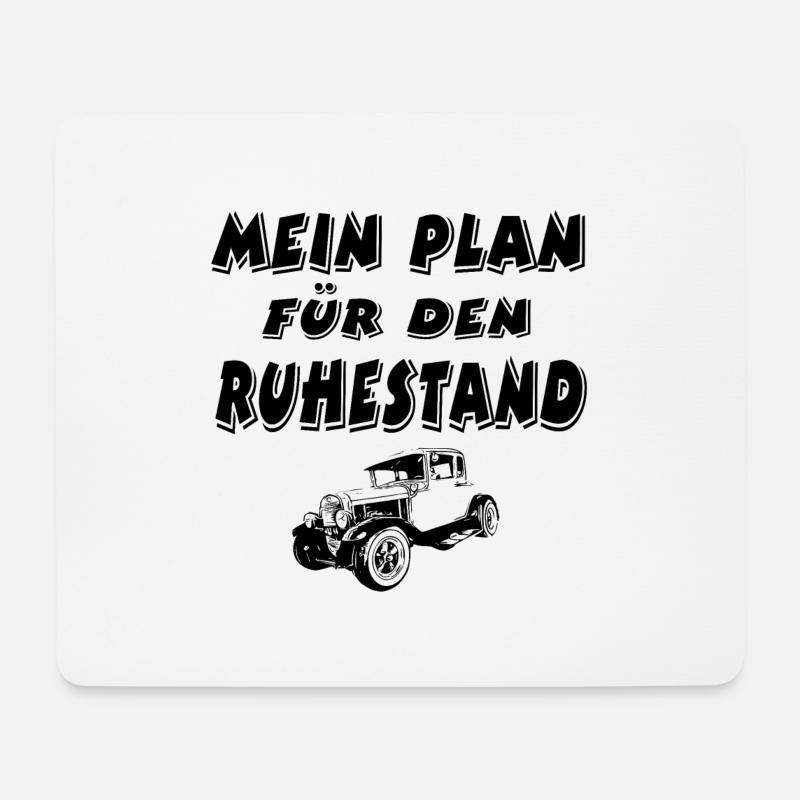 Auto - Mousepad (Querformat) - Weiß