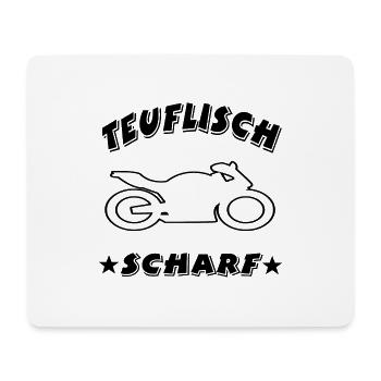 Motorrad - Mousepad (Querformat) - Weiß - Vorne