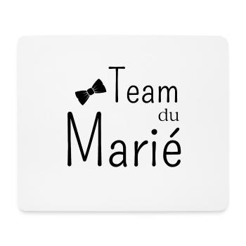 team du marié - Tapis de souris (format paysage) - blanc - Devant