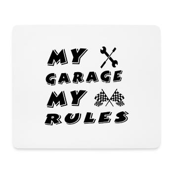 Garage - Mousepad (Querformat) - Weiß - Vorne