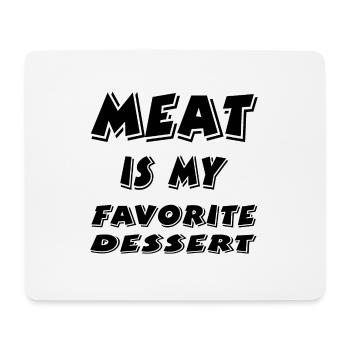Fleisch - Mousepad (Querformat) - Weiß - Vorne
